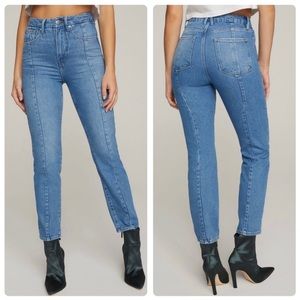 Good American women’s size 10 Good Vintage straight leg front seam denim jeans